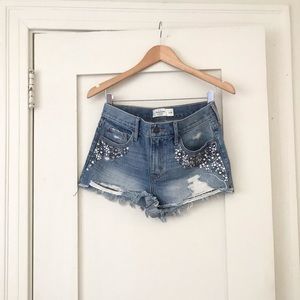 Abercrombie and Fitch embellished shorts